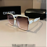 Good Product Chanel Sunglasses CH041008 White 2024 