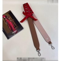 Grade Promotional Fendi Strap You Shoulder Strap with Bow 890 Red 90cm 2024