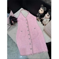 Hot Sell Cheap Chanel Tweed Dress CH041826 Pink 2024