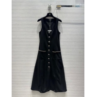 Top Quality Chanel Long Dress CH041837 Black 2024