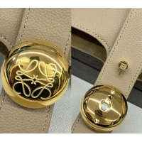 Top Quality Loewe Mini Pebble Bucket bag in mellow calfskin 062342 Beige 2024