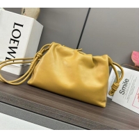 Trendy Design Loewe Small Flamenco Purse bag in mellow nappa lambskin 012403 Yellow 2024