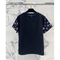 Buy Inexpensive Chanel T-shirt CH041910 Black 2024