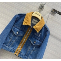 Top Quality Miu Miu Denim Jacket M041921 Blue 2024