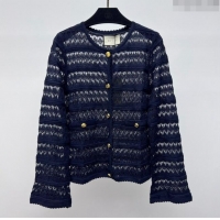 ​Grade Quality Gucci Lace Cardigan G041925 Blue 2024