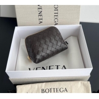 Promotional Bottega Veneta Intrecciato Leather Beauty Pouch 764044 Fondant Brown 2024