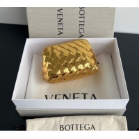 Classic Discount Bottega Veneta Intrecciato Leather Beauty Pouch 764044 Gold 2024