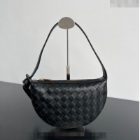 Super Quality Bottega Veneta Mini Sunrise Hobo Bag 763747 Black 2024