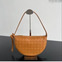 Top Design Bottega Veneta Mini Sunrise Hobo Bag 763747 Brown 2024