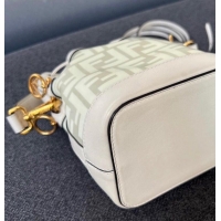 Trendy Design Fendi TPU FF Vitello Grace F is Fendi Mini Mon Tresor Bucket Bag F1820 White