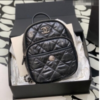 Promotional Chanel Coco Neige Nylon Backpack Bag AS4366 Black 2024