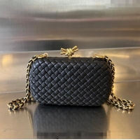 Buy Discount Bottega Veneta Knot With Chain Mini Bag 776662 Black 2024