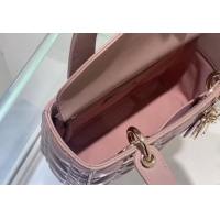 Pretty Style Dior Small Lady Dior My ABCDior Bag in Cannage Lambskin CD8028 Nude Pink 2023