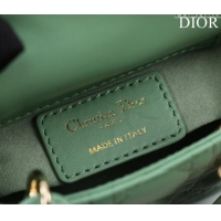 Traditional Specials Dior Micro Lady Dior Bag in Lambskin M0856 Light Green 2023