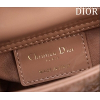 Best Price Dior Micro Lady Dior Bag in Patent Leather M0856 Nude 2023