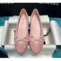 Grade Quality Chanel Classic Lambskin Ballet Flat Light Pink 325023