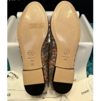 Good Looking Chanel Classic Tweed Ballet Flat Grey/Pink 325030