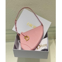 Best Price Dior Saddle Shoulder Pouch in Goatskin CD0238 Pink 2024