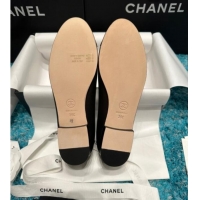 Low Price Chanel Classic Calfskin Leather Ballet Flat All Black Upper 325038