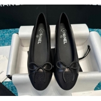 Pretty Style Chanel Classic Calfskin Leather Ballet Flat Black 325042