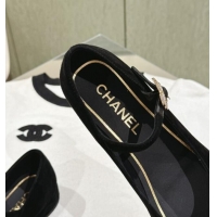 Classic Hot Chanel Suede Mary Janes CH041814 Black 041814