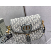 Most Popular Dior Large Dior Bobby Bag in Dior Oblique Jacquard CD1203 Grey 2024