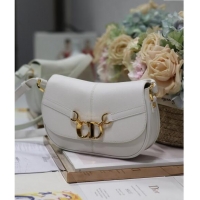 Top Grade Dior Small CD Besace Shoulder Bag in Calfskin CD5061 White 2024