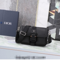 Big Discount Dior Men's Hit the Road Bag with Strap in Grained Calfskin CD5075 Black 2024