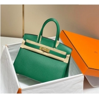 Buy Discount Hermes Birkin 25cm Bag in Togo Leather 1227 Emerald Green