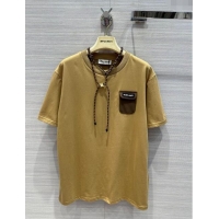 Trendy Design Miu Miu Cotton T-shirt M043019 Brown 2024