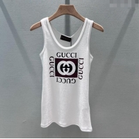 ​Top Grade Gucci Vest G043027 White/Black 2024