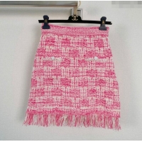 Well Crafted Chanel Knit Skirt CH043030 Pink 2024