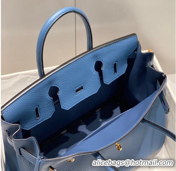 Buy Inexpensive Hermes Birkin 30cm Bag in Togo Leather 1227 Agate Blue 2023