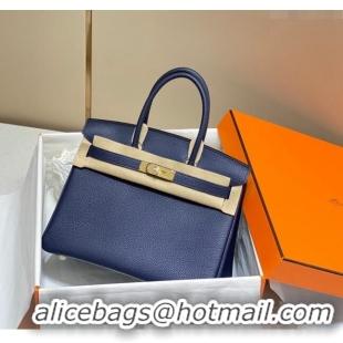 Promotional Hermes Birkin 30cm Bag in Togo Leather 1227 Deep Blue 2023