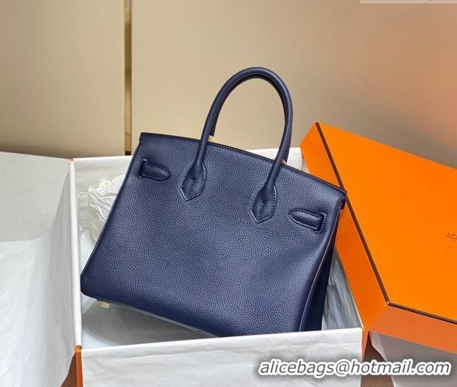 Promotional Hermes Birkin 30cm Bag in Togo Leather 1227 Deep Blue 2023