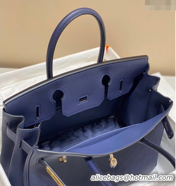 Promotional Hermes Birkin 30cm Bag in Togo Leather 1227 Deep Blue 2023