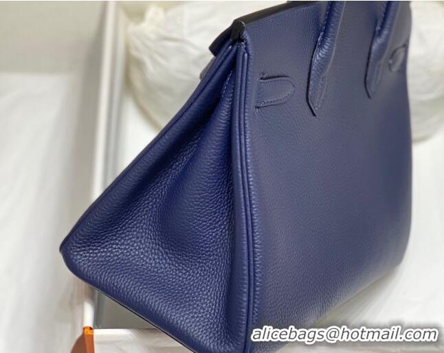 Promotional Hermes Birkin 30cm Bag in Togo Leather 1227 Deep Blue 2023