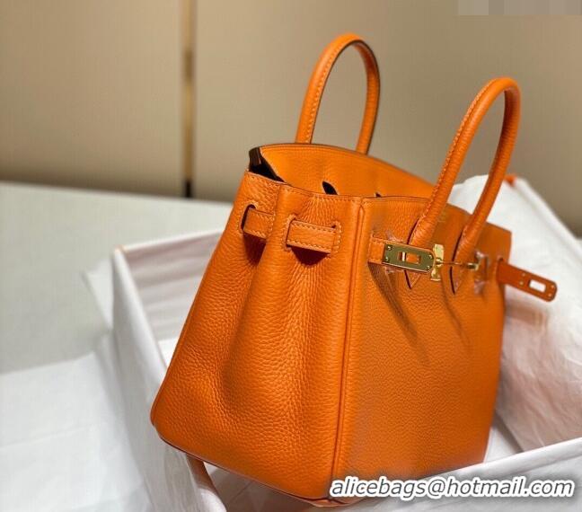 New Design Hermes Birkin 30cm Bag in Togo Leather 1227 Orange 2023