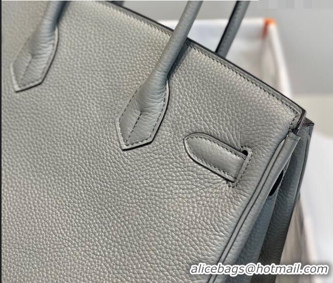 Reasonable Price Hermes Birkin 30cm Bag in Togo Leather 1227 Cloud Grey 2023