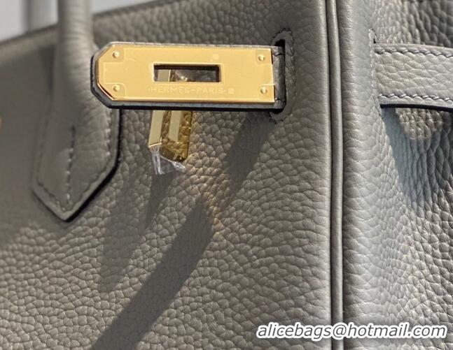 Reasonable Price Hermes Birkin 30cm Bag in Togo Leather 1227 Cloud Grey 2023