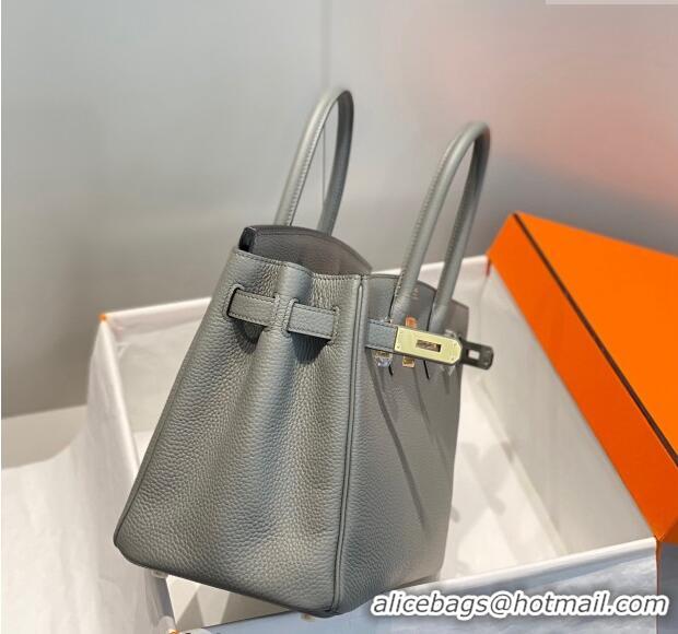 Reasonable Price Hermes Birkin 30cm Bag in Togo Leather 1227 Cloud Grey 2023