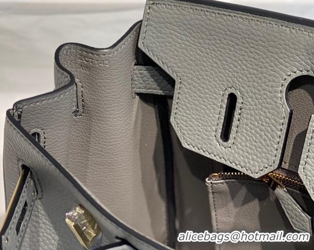 Reasonable Price Hermes Birkin 30cm Bag in Togo Leather 1227 Cloud Grey 2023