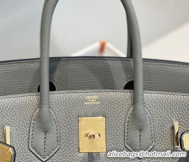 Reasonable Price Hermes Birkin 30cm Bag in Togo Leather 1227 Cloud Grey 2023