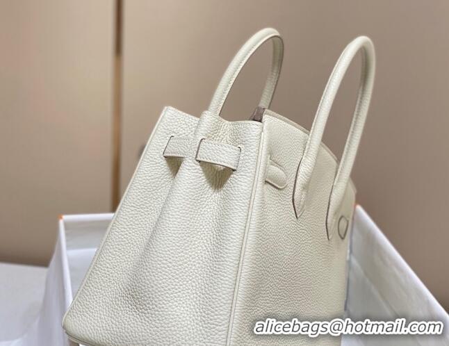 Buy Cheapest Hermes Birkin 30cm Bag in Togo Leather 1227 Cream White 2023