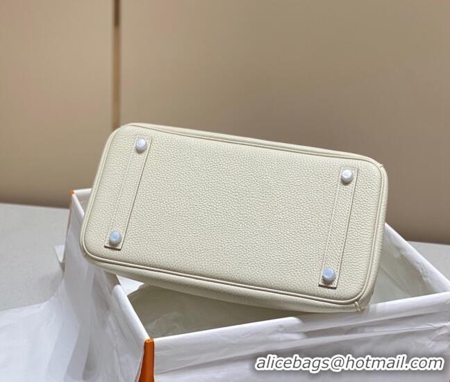 Buy Cheapest Hermes Birkin 30cm Bag in Togo Leather 1227 Cream White 2023