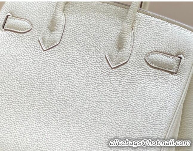 Buy Cheapest Hermes Birkin 30cm Bag in Togo Leather 1227 Cream White 2023