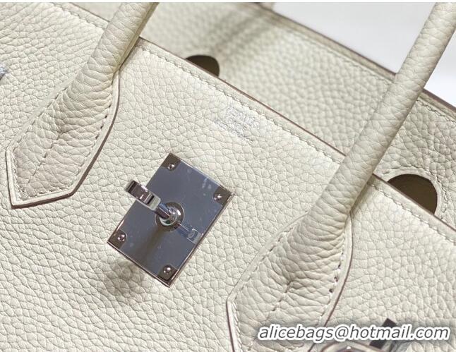 Buy Cheapest Hermes Birkin 30cm Bag in Togo Leather 1227 Cream White 2023