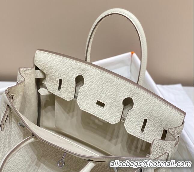 Buy Cheapest Hermes Birkin 30cm Bag in Togo Leather 1227 Cream White 2023