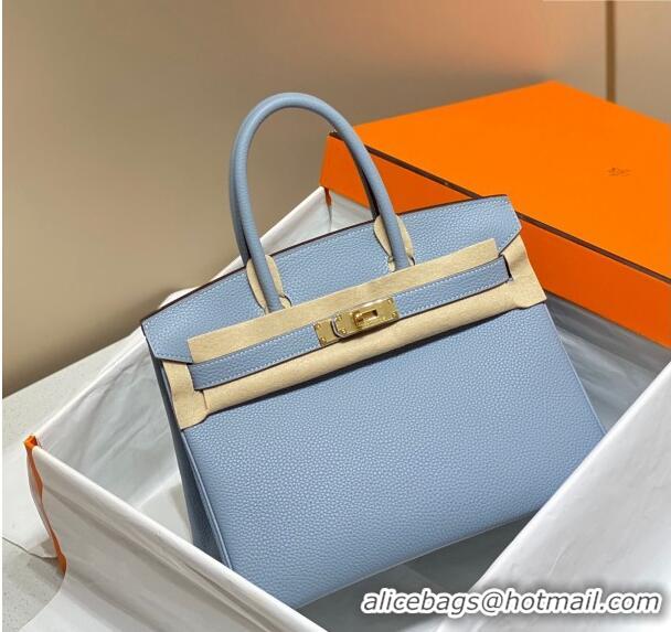 Traditional Specials Hermes Birkin 30cm Bag in Togo Leather 1227 Line Blue 2023