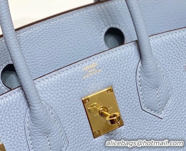 Traditional Specials Hermes Birkin 30cm Bag in Togo Leather 1227 Line Blue 2023